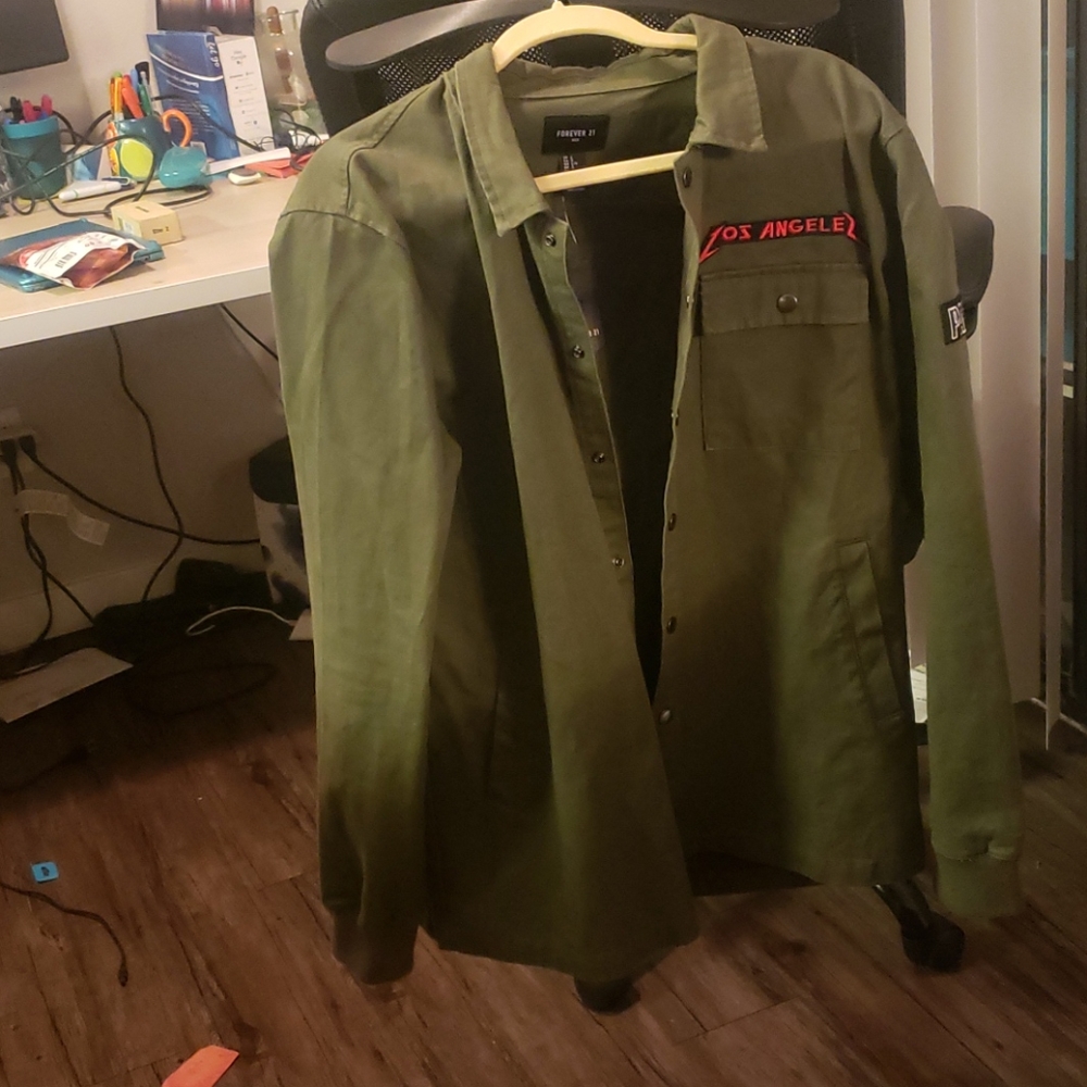 Forever 21 army green jacket